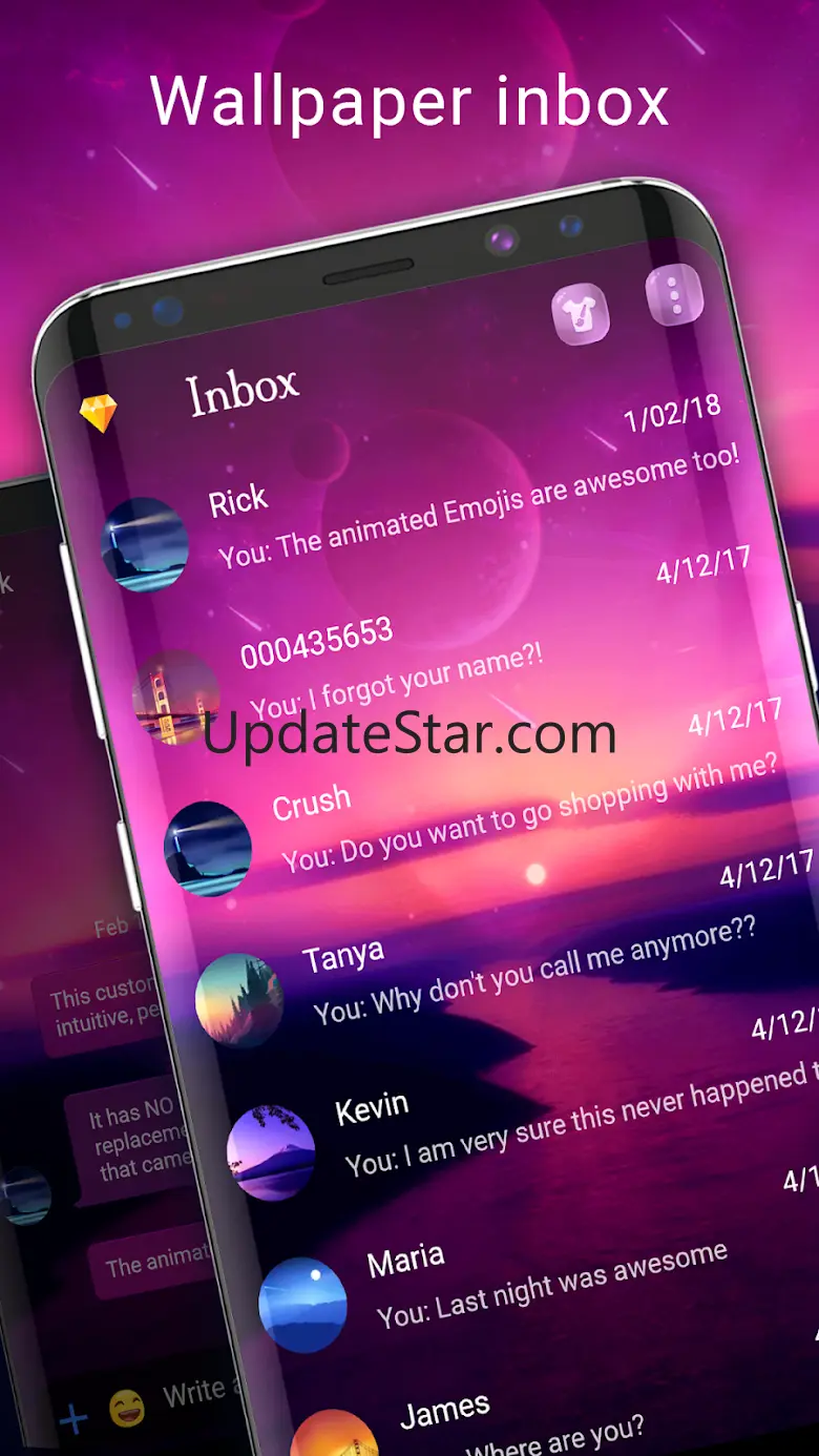 Wallpaper SMS theme 7.0.83