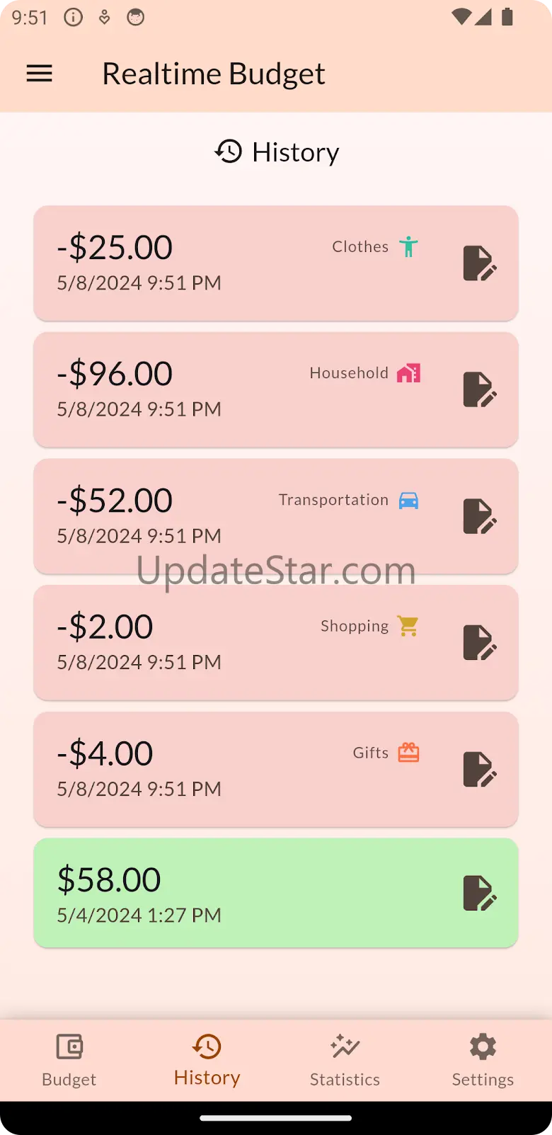 Realtime Budget - Expenses 2.5.3