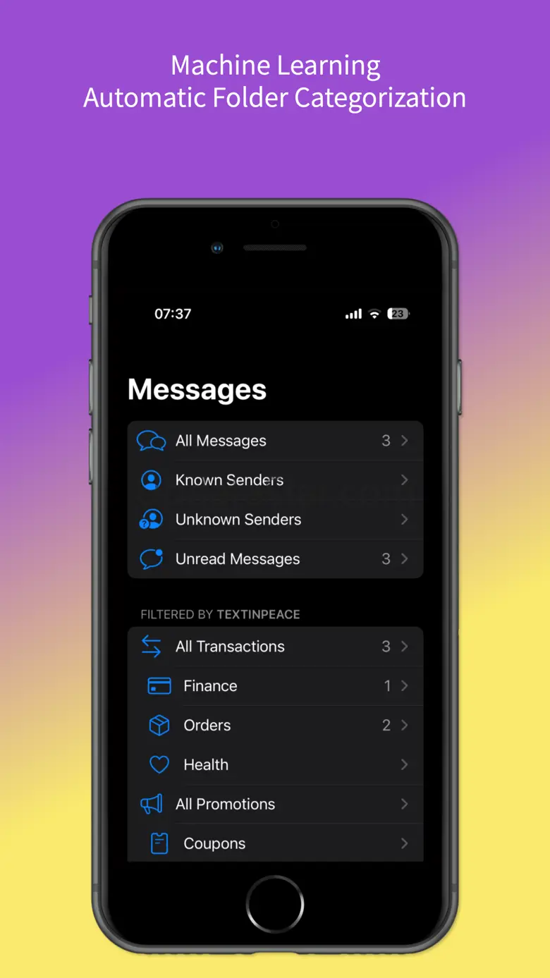 TextInPeace Spam Text Blocker 1.2