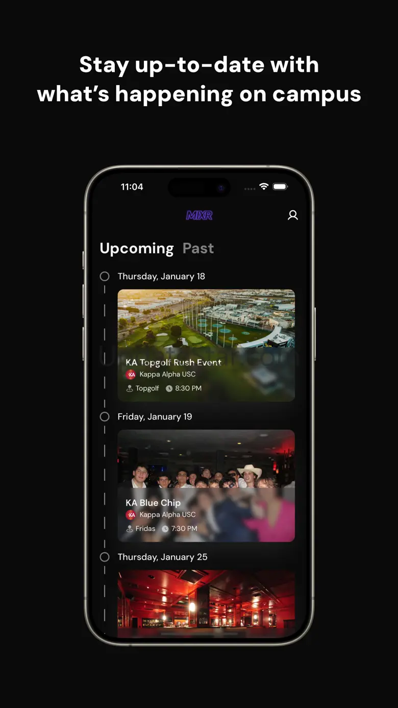 MIXR — Campus Social Calendar 1.1