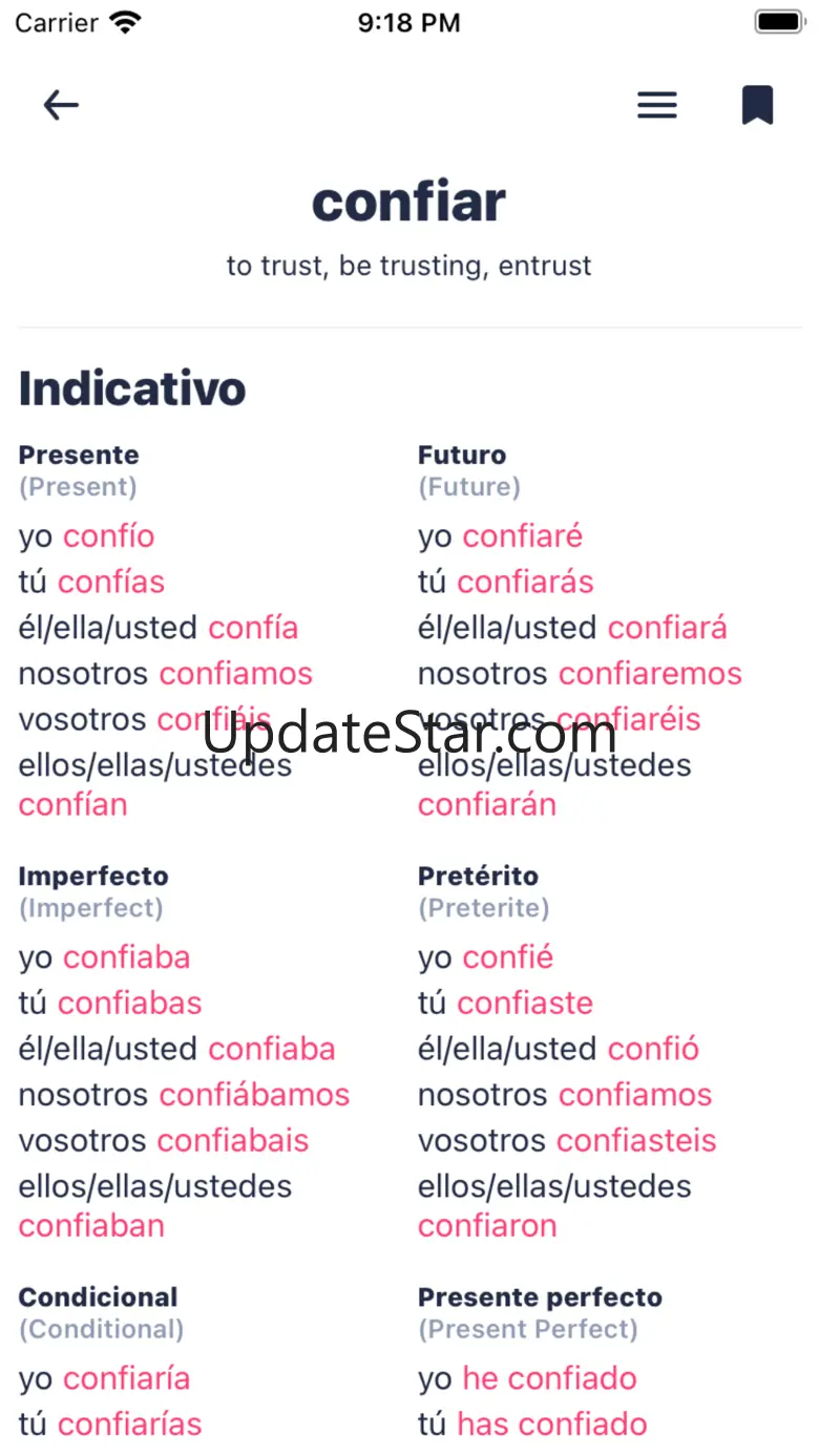 Spanish Conjugation & Verbs 1.5