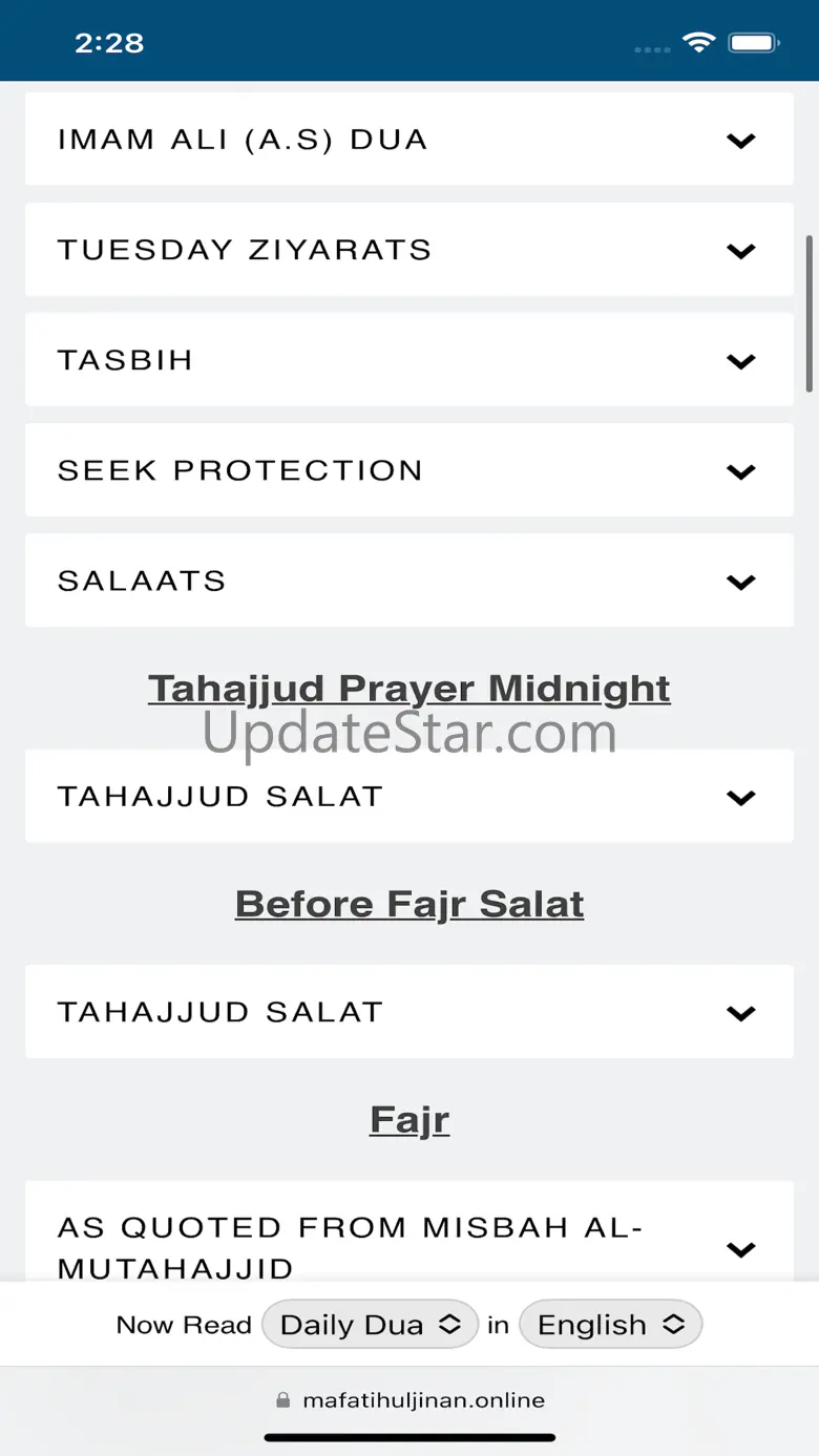 Mafatih ul jinan 1.7