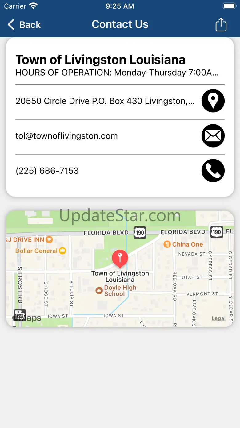 Town of Livingston 1.0.0
