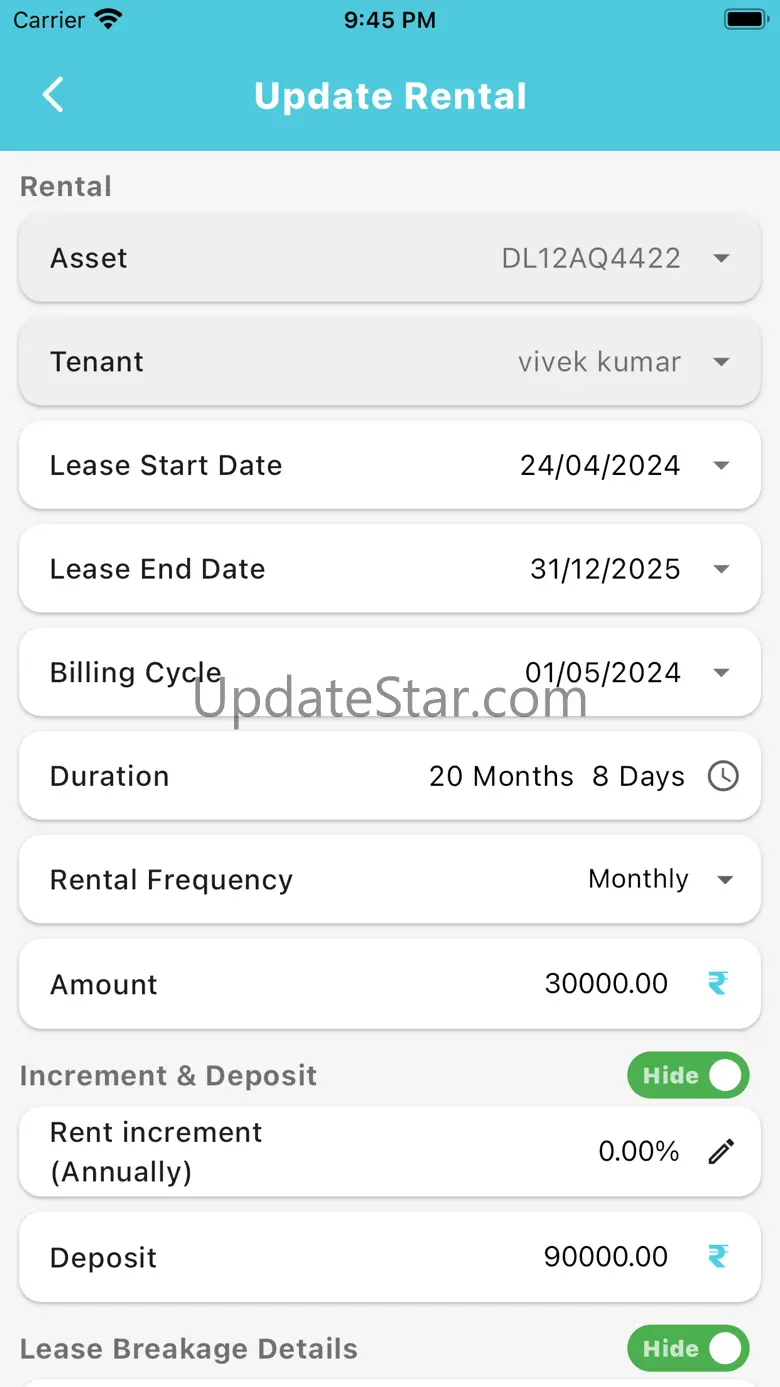 Rent Management System 1.0.55