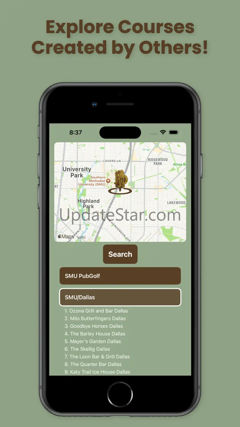 PubGolf App 1.7