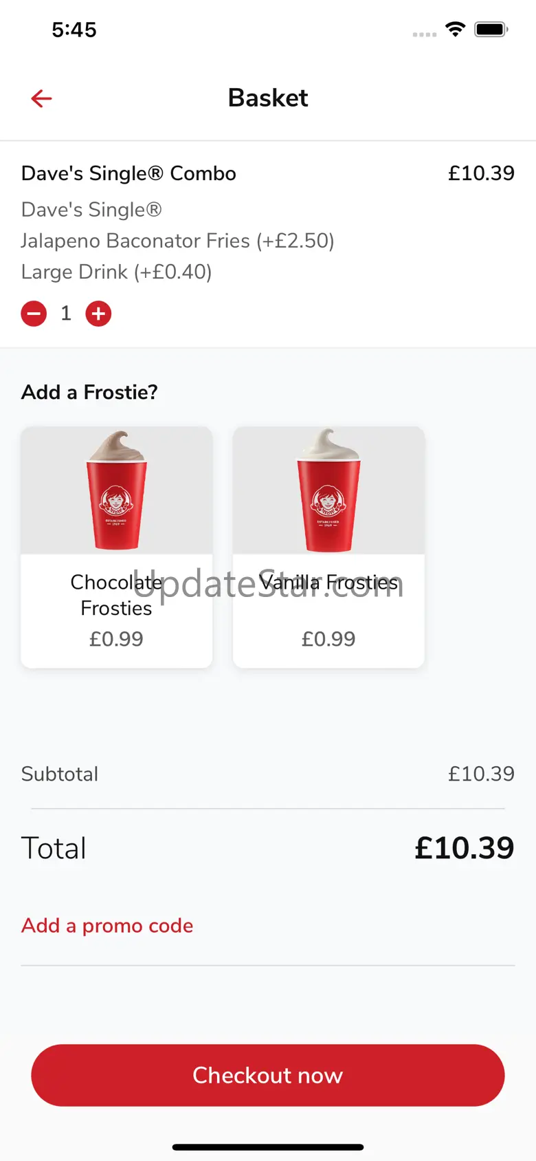 Wendy's UK 1.01.09