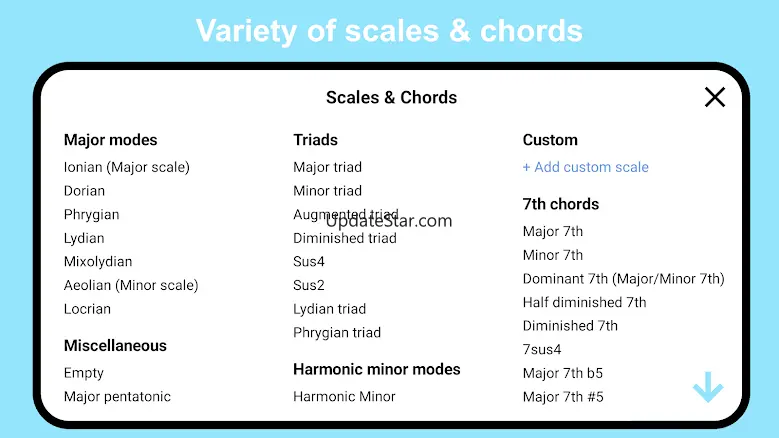 Guitar Fretboard: Scales 0.9.9