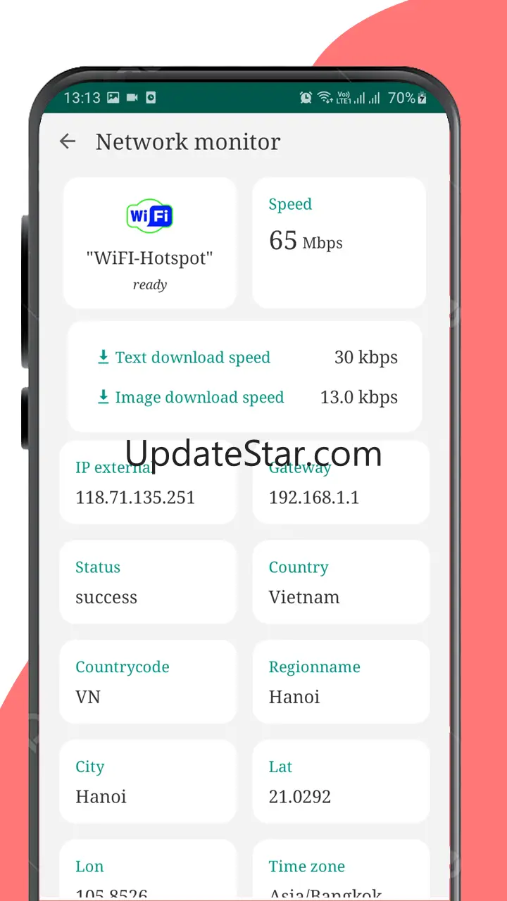 Network speed test Wi-Fi 5G 4G 3.7
