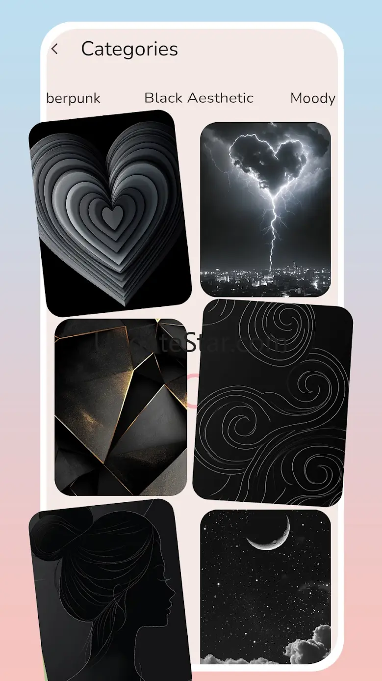 Aesthetic Pink Black Wallpaper 1.0.1