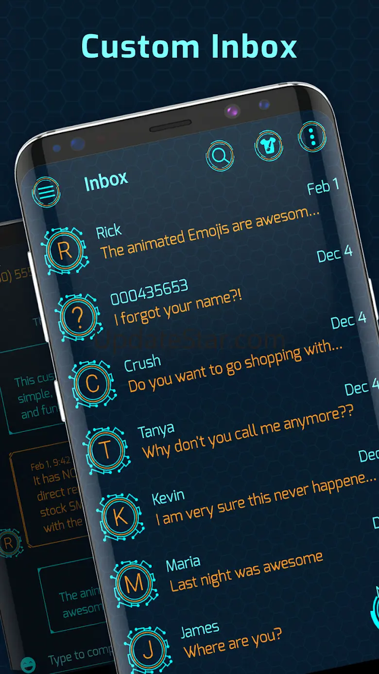 Hacker sms messenger theme 7.0.83