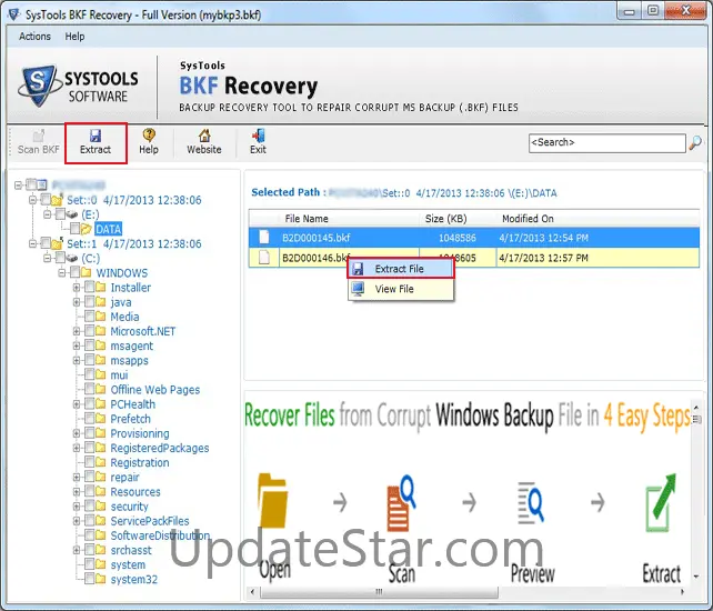 BKF File Recovery Software