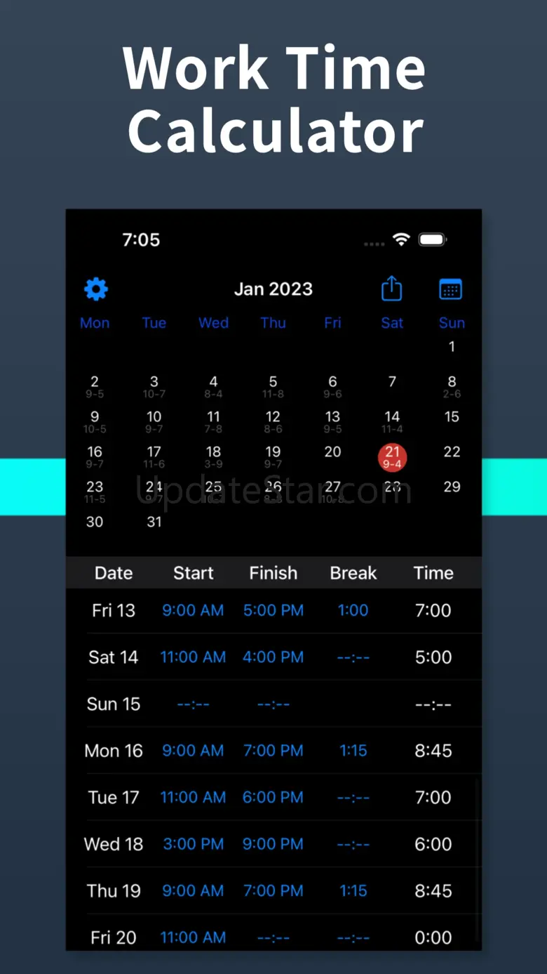 Work Time Calculator & Shifts 1.0.6