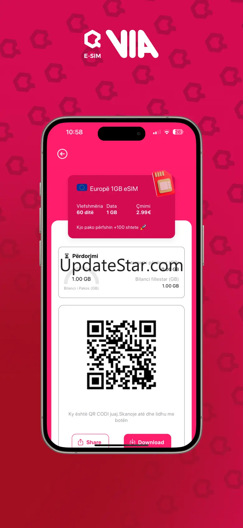 VIA eSIM 1.1.1