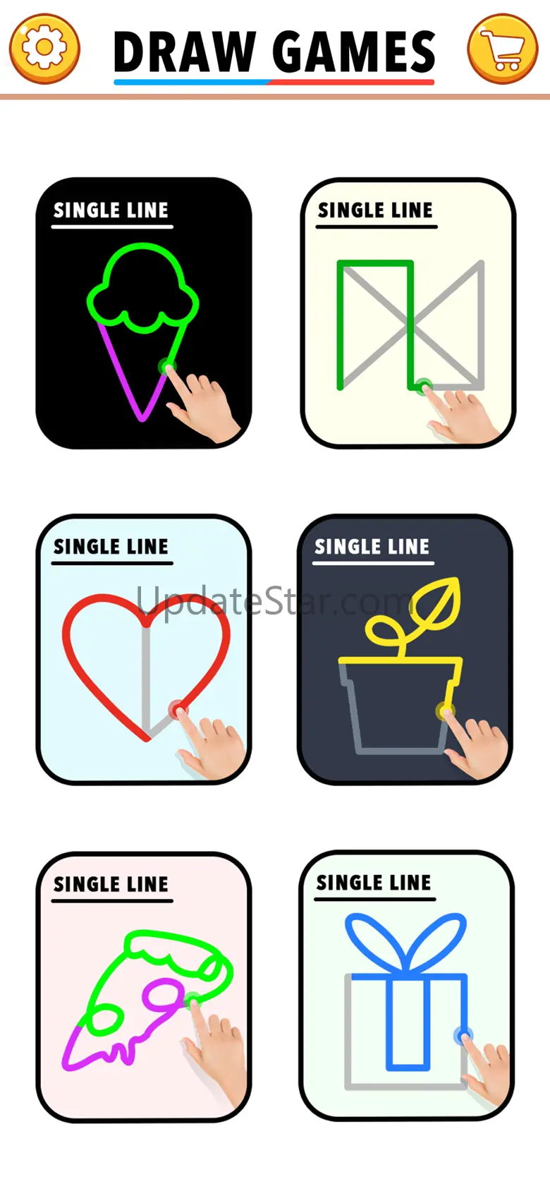 Single Line Draw: Mini Games