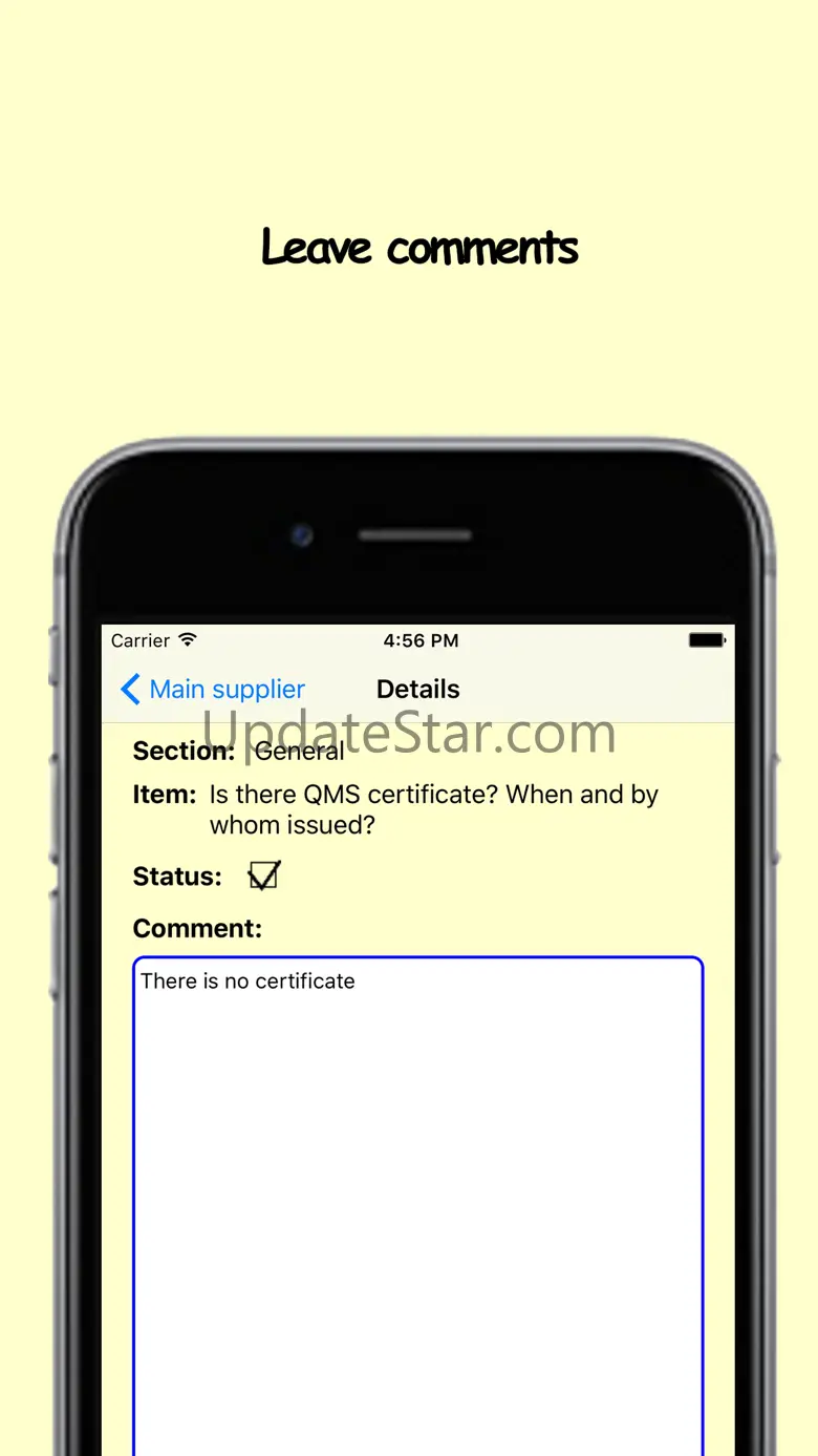 ITER QA 3.7.8