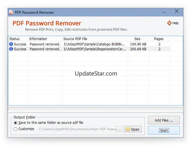 Adept PDF Password Remover 3.70