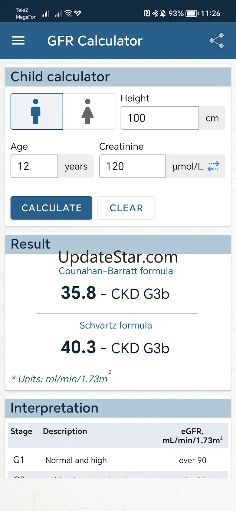 GFR Calculator 2.41