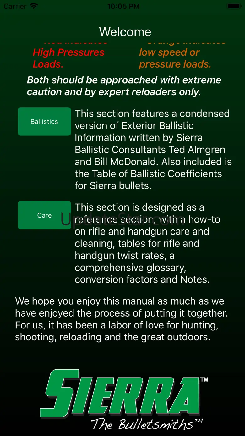 Sierra Reloading Manual v6.0 6.0.3