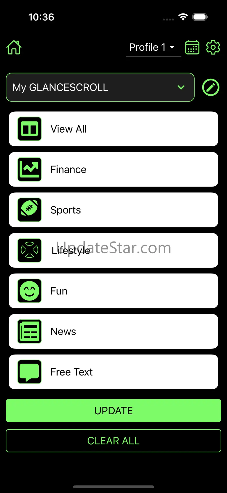 Glance Setup 1.1