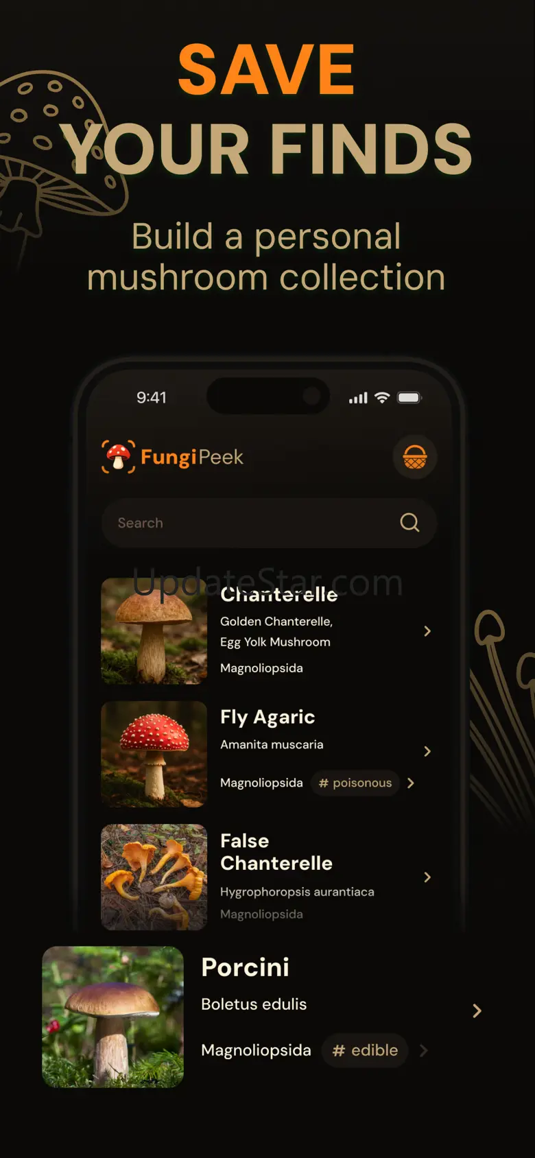 Mushroom Identifier: FungiPeek 5.2.0