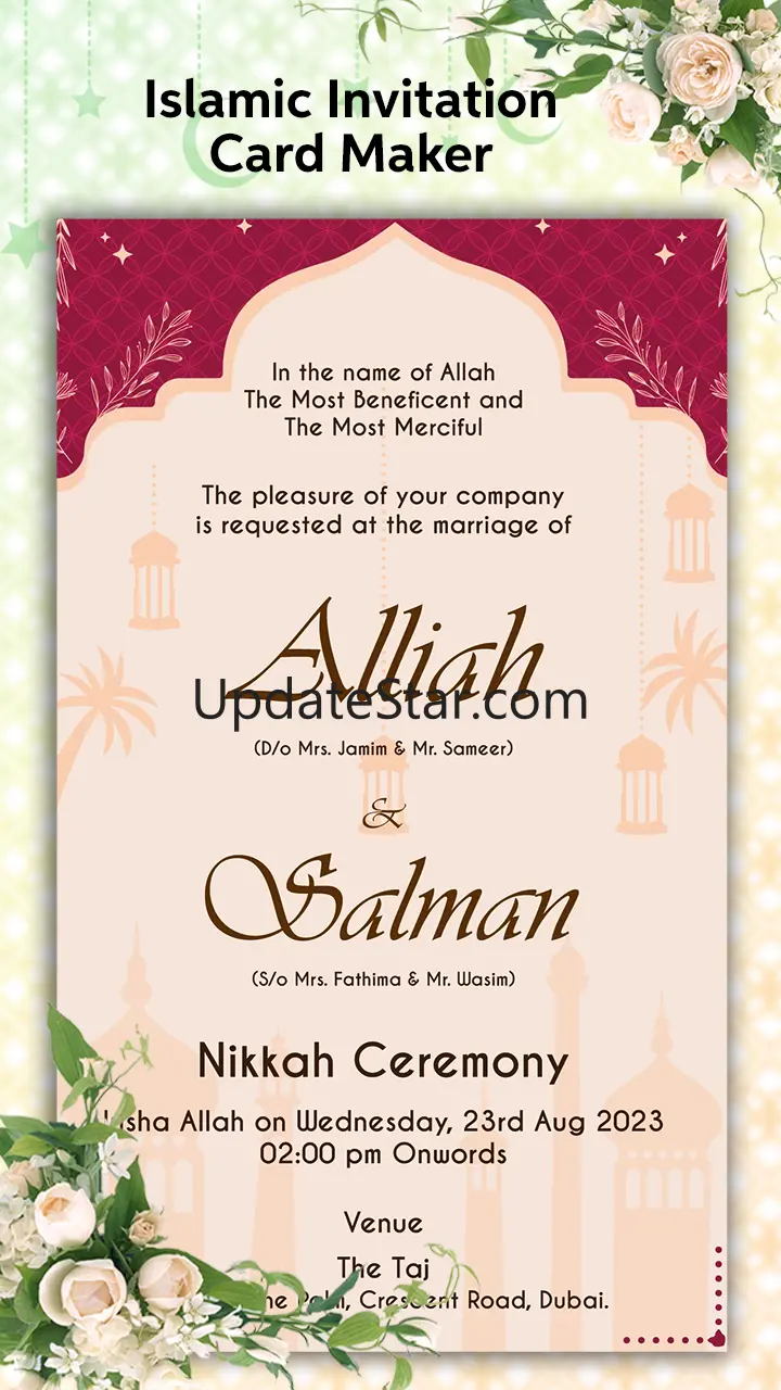 Muslim Wedding Card Maker 2025 2.6