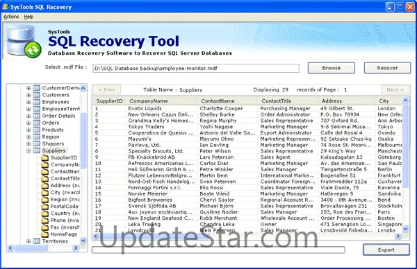 SQL Server Database Recovery 5.5