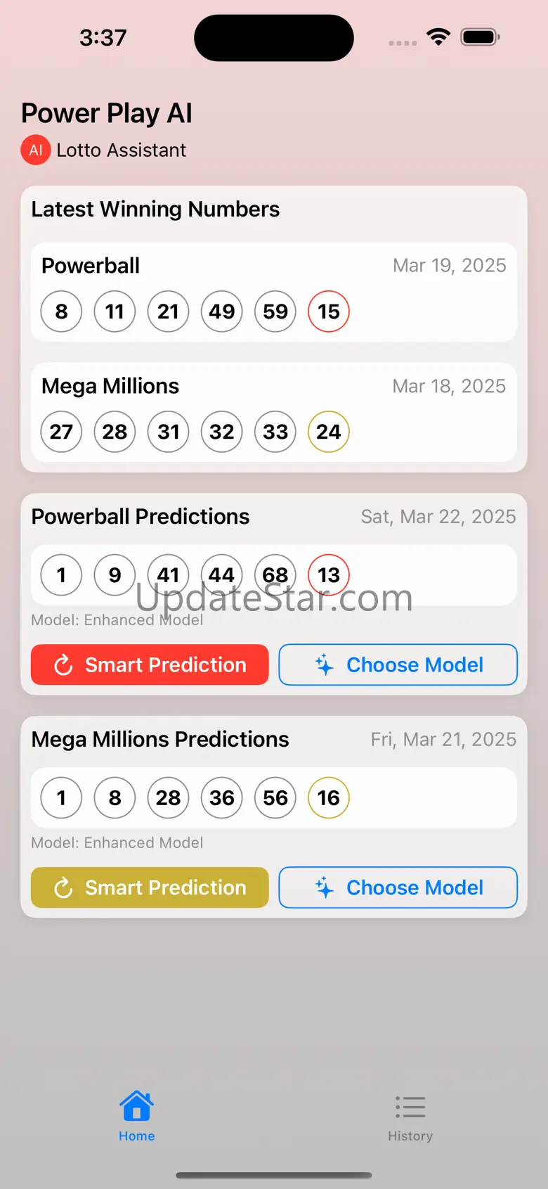 PowerPlayAI - AI Lotto Numbers 2.6