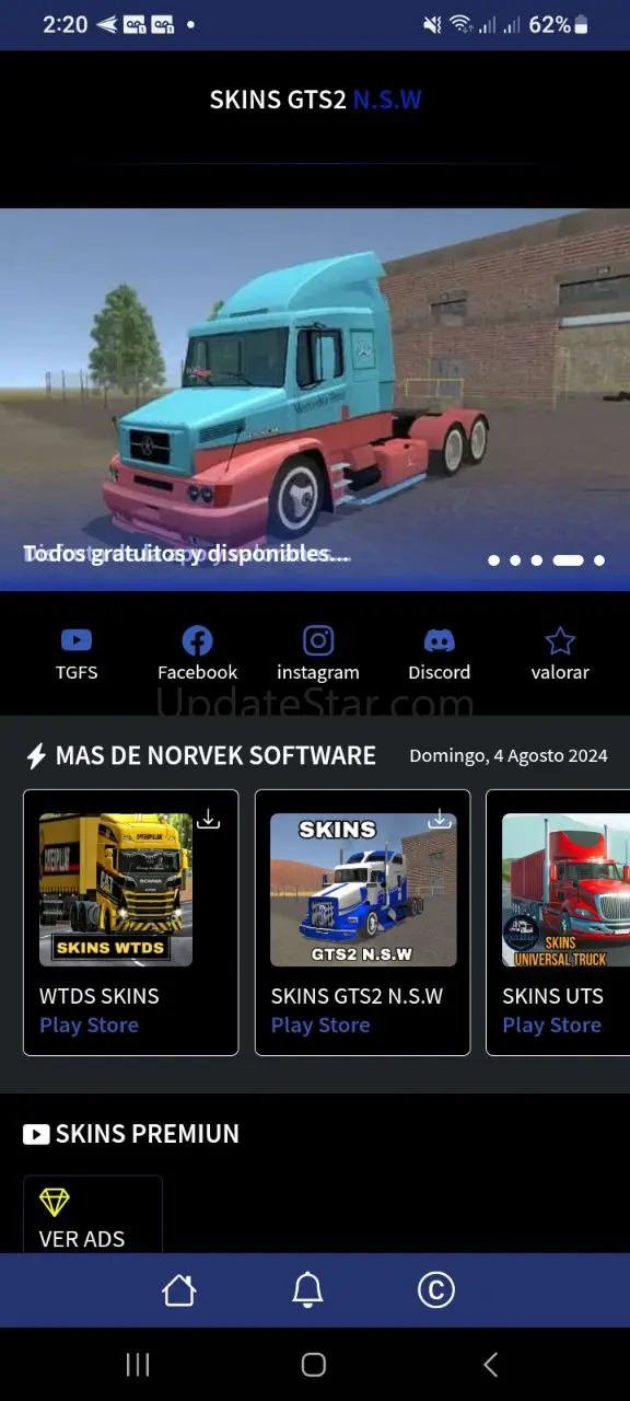 Skins Gts2 ( Grand Truck S2) 9.8