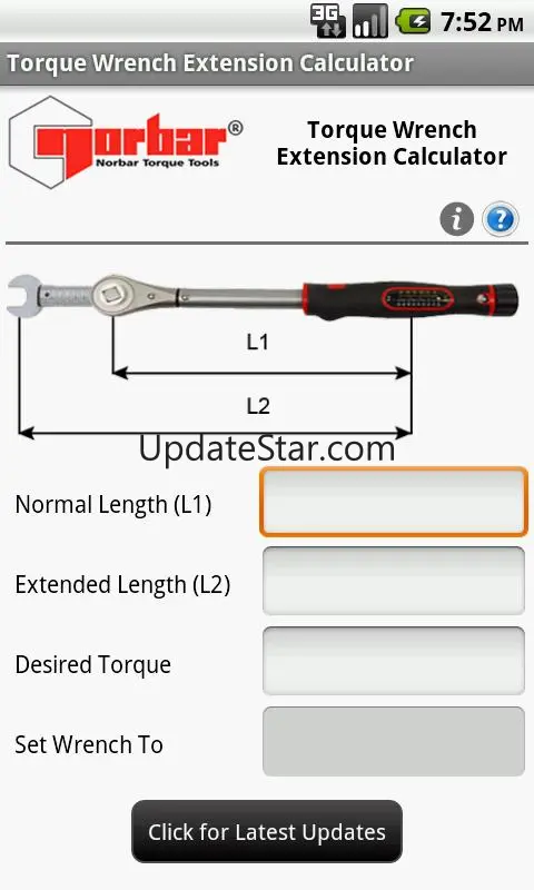Norbar Torque Wrench Extension 6.0