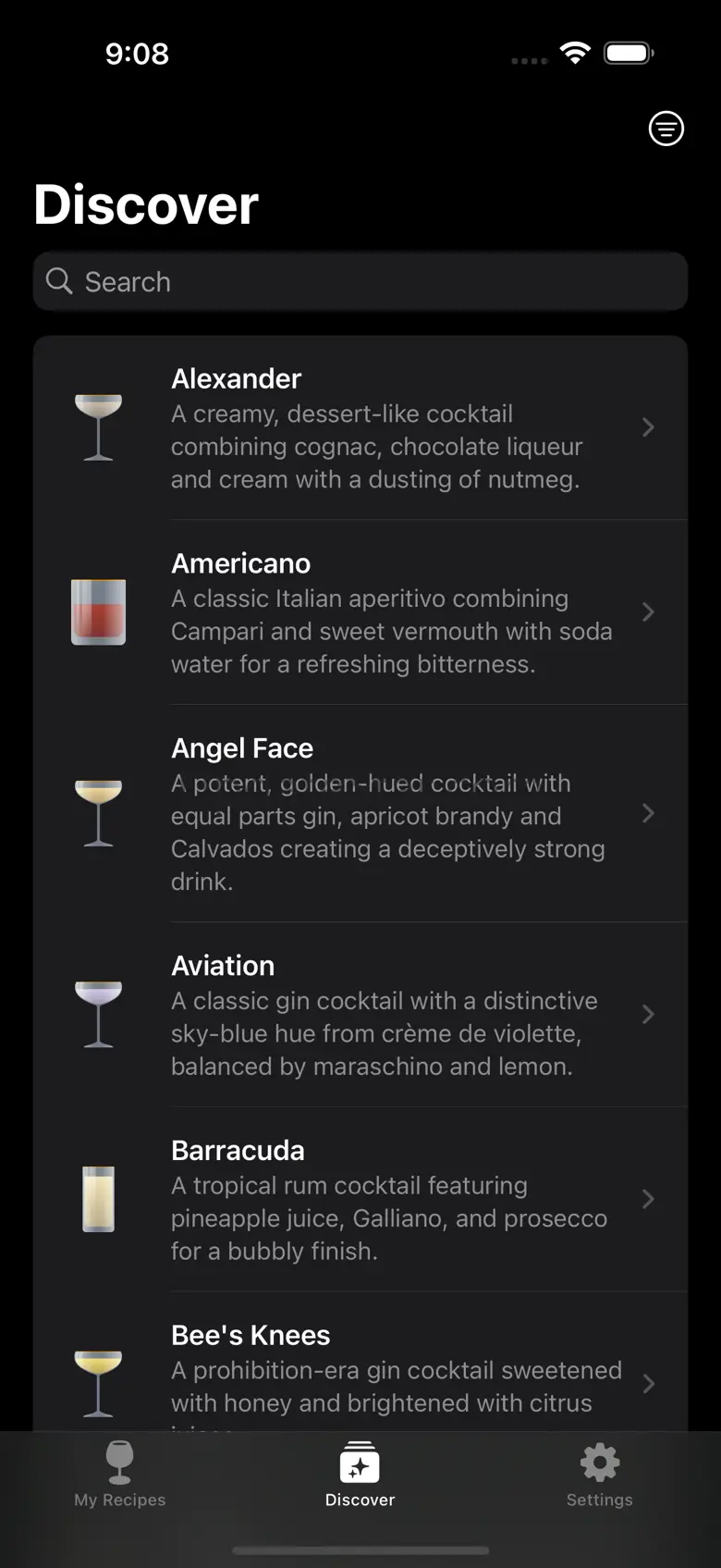 Connector · Cocktail Recipes 1.1.0