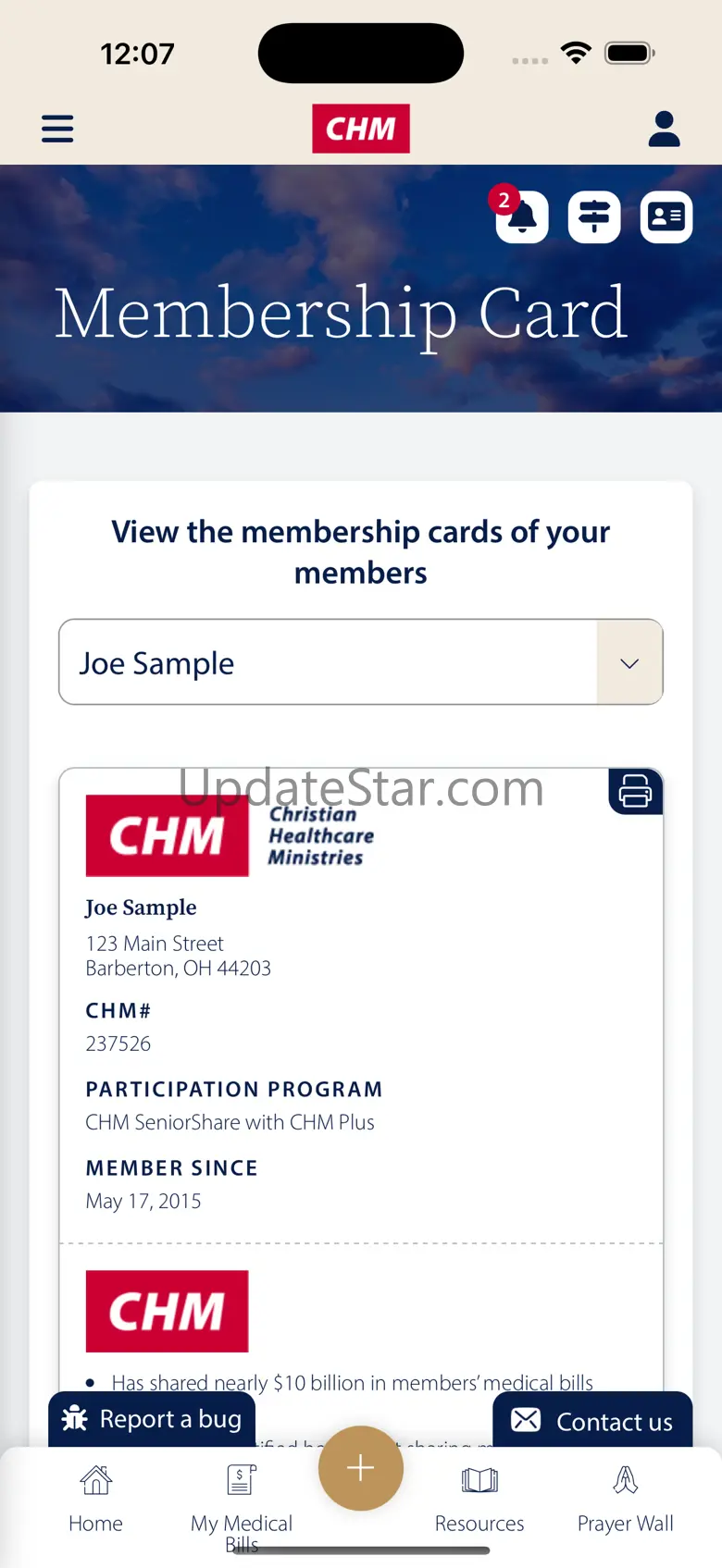 CHM Member Portal 1.0