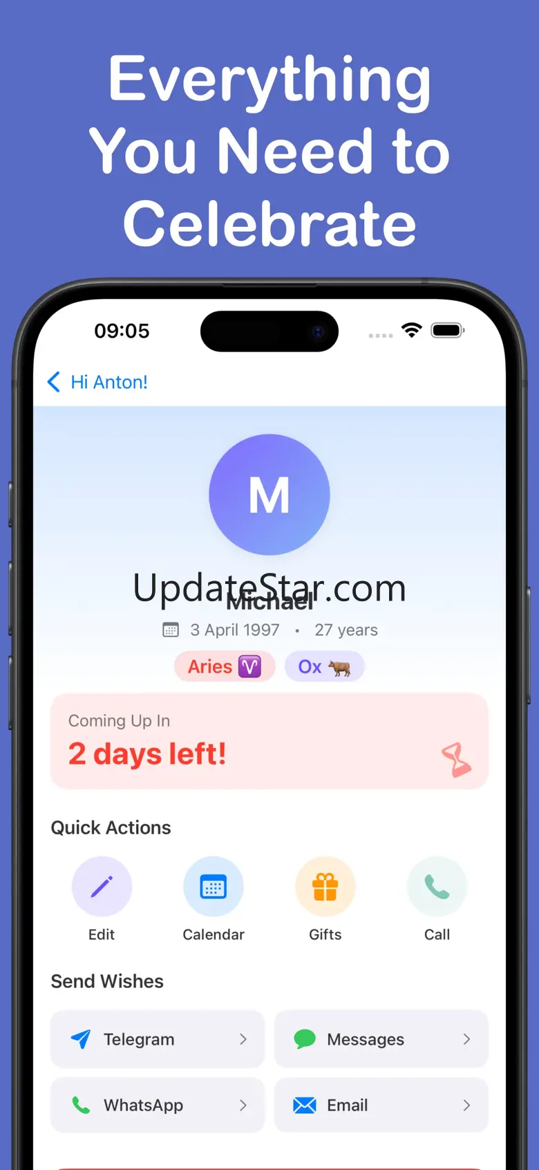 Birthday Reminder: CandlesUp 1.3.0