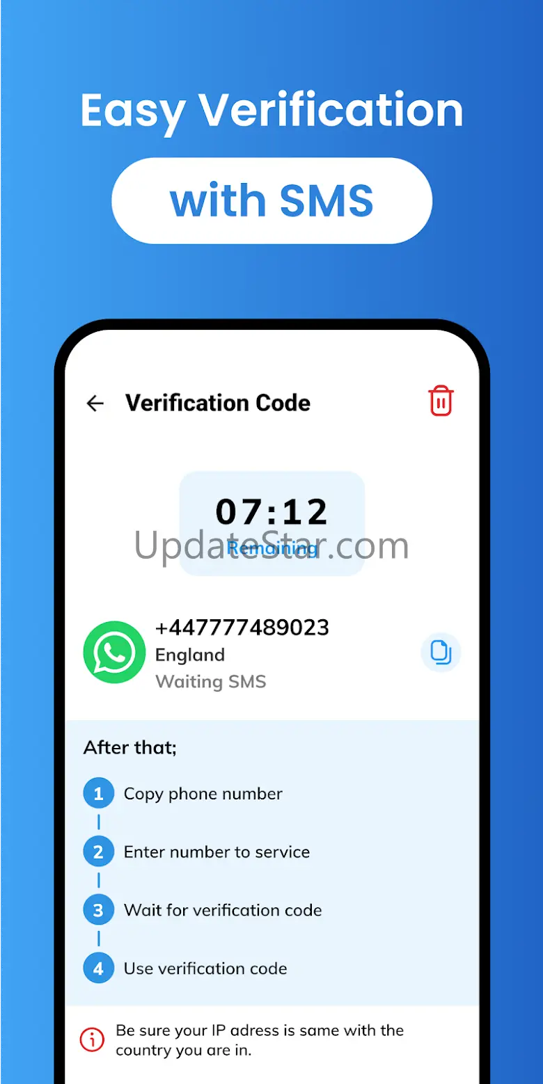 OneCode SMS Virtual Number 1.0.1