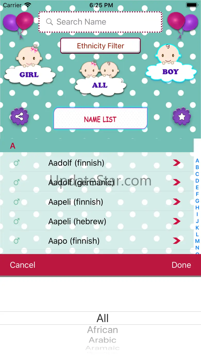 Baby Names Dictionary 1.4