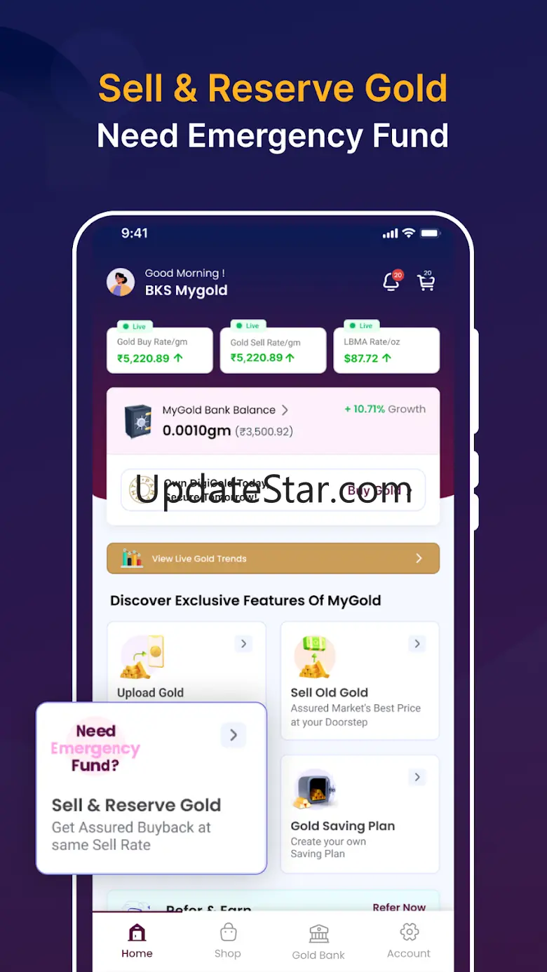 MyGold: Get 5% p.a. Extra Gold 2.0.5