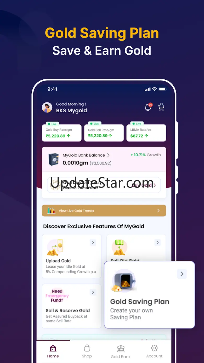 MyGold: Get 5% p.a. Extra Gold 2.0.5