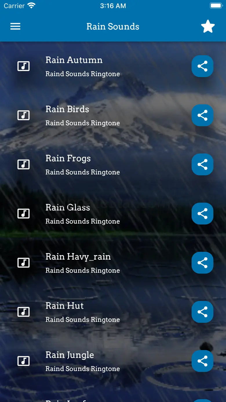 Rain Sounds Ringtones 1.0