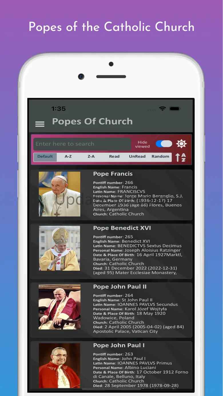 Popes of the Catholic Church 7.0