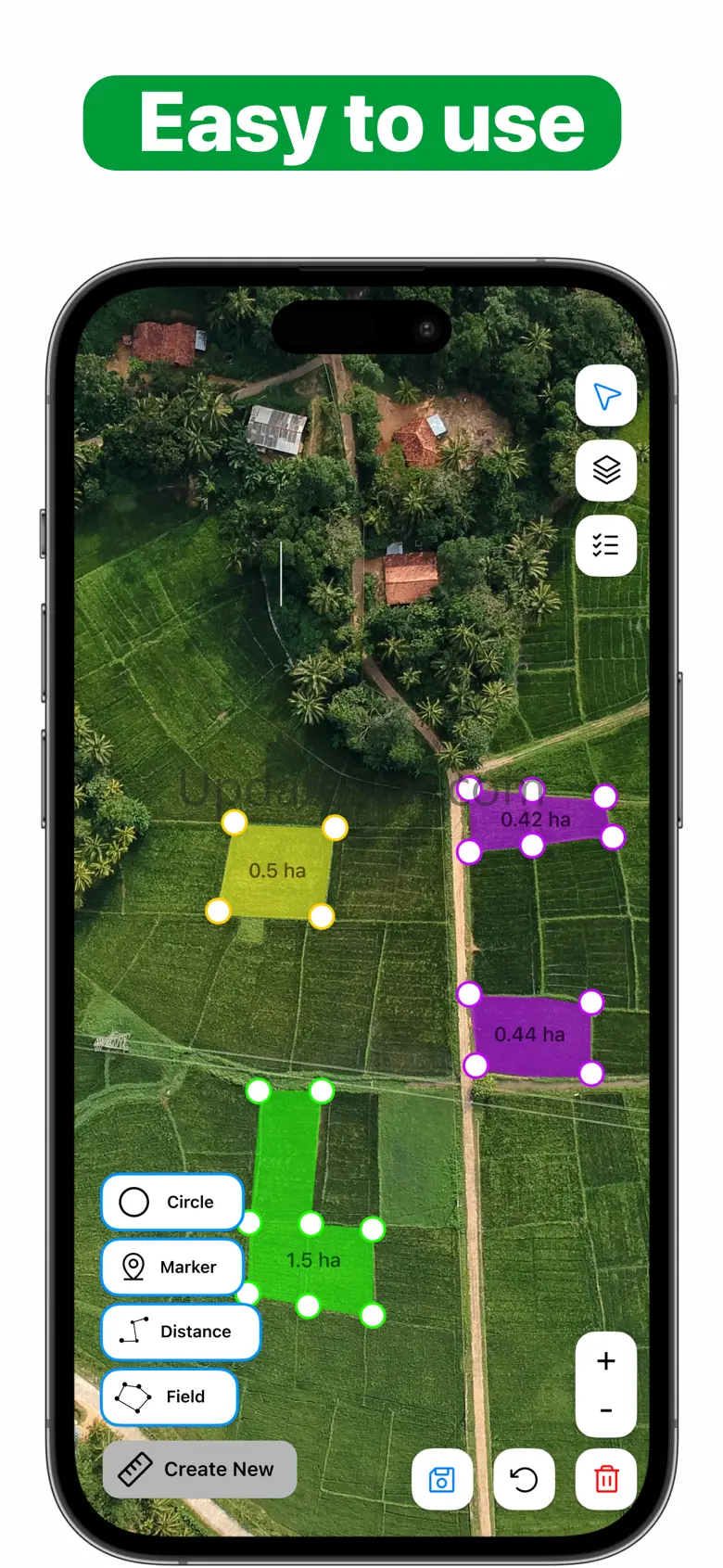 GPS Field Area Measure on Map 1.0.1