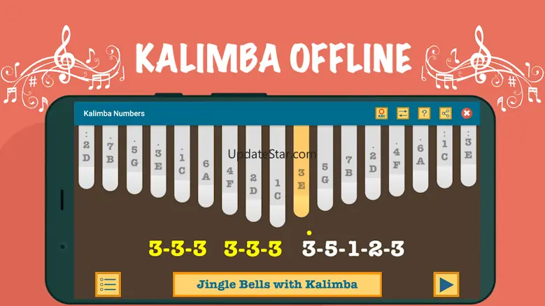 Kalimba App With Songs Numbers 3.3
