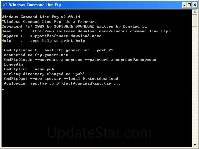Windows Command Line Ftp