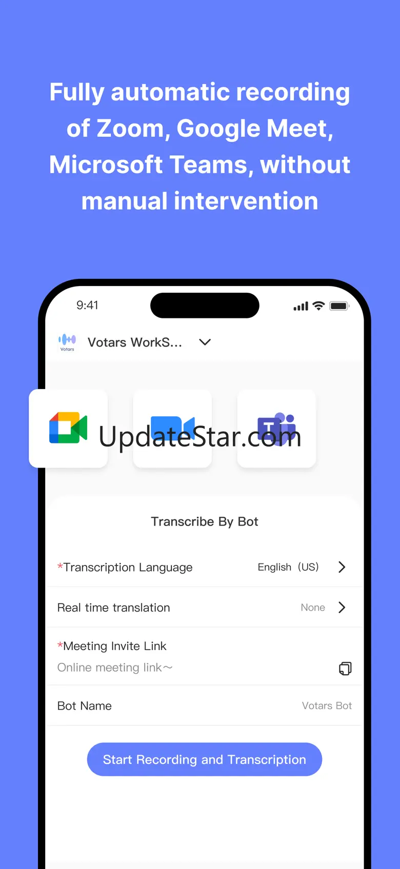 Votars -AI Transcribe&Organize 1.1.3