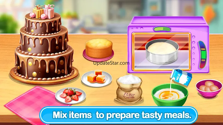 Kitchen Set Cake Cooking Games
