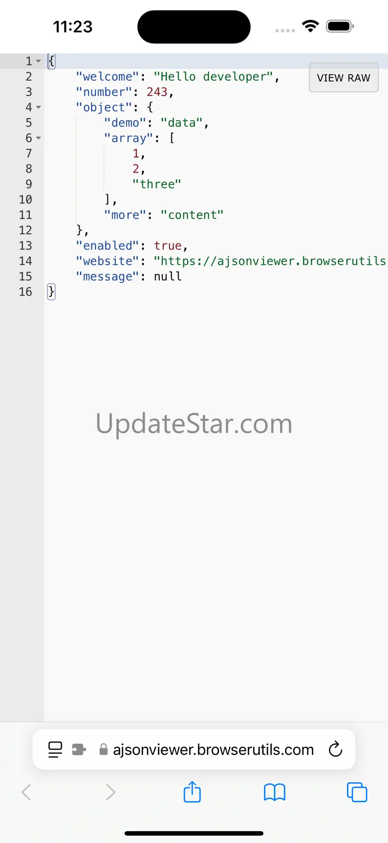 Advanced JSON Viewer 2.2