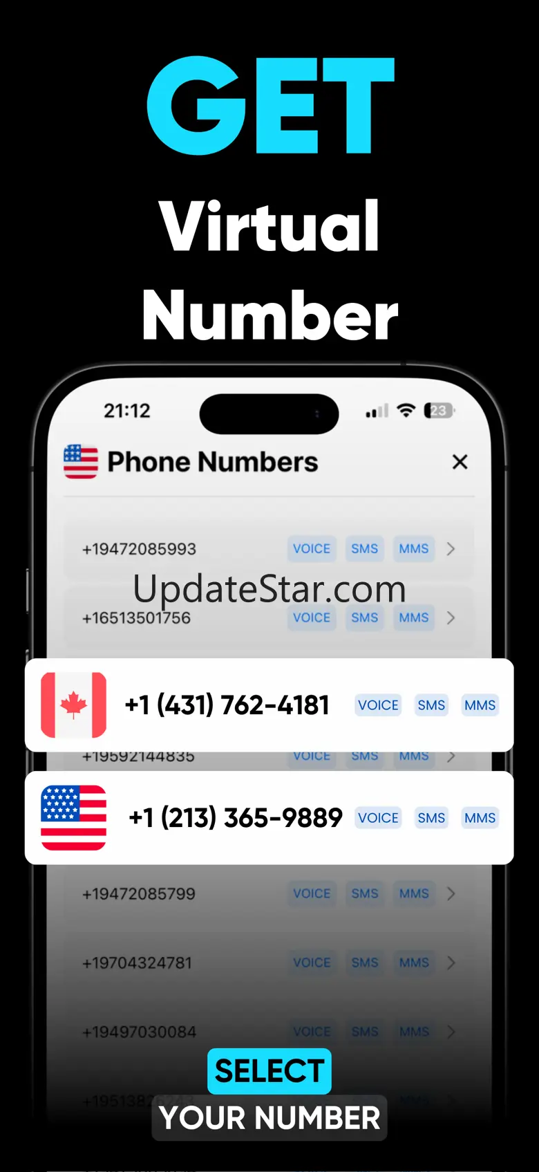 US Second Phone Number - EXNum 1.0.3