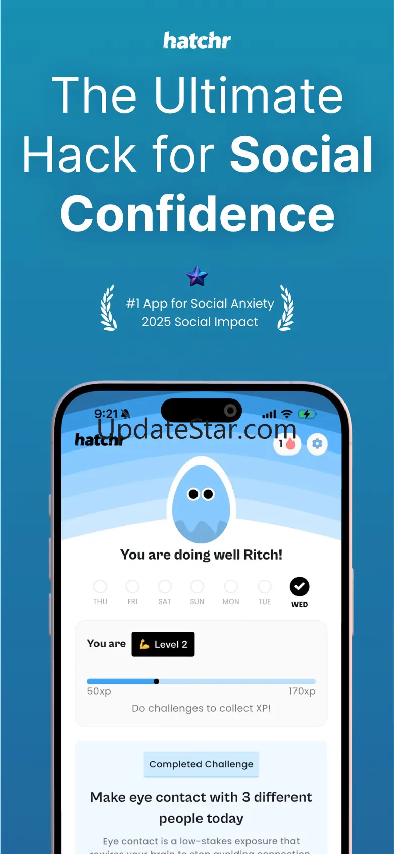 Hatchr: Social Anxiety Coach 1.08