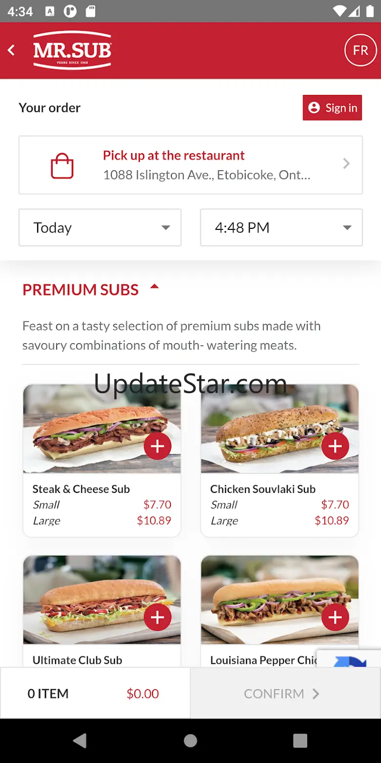 Mr. Sub 2.0.18