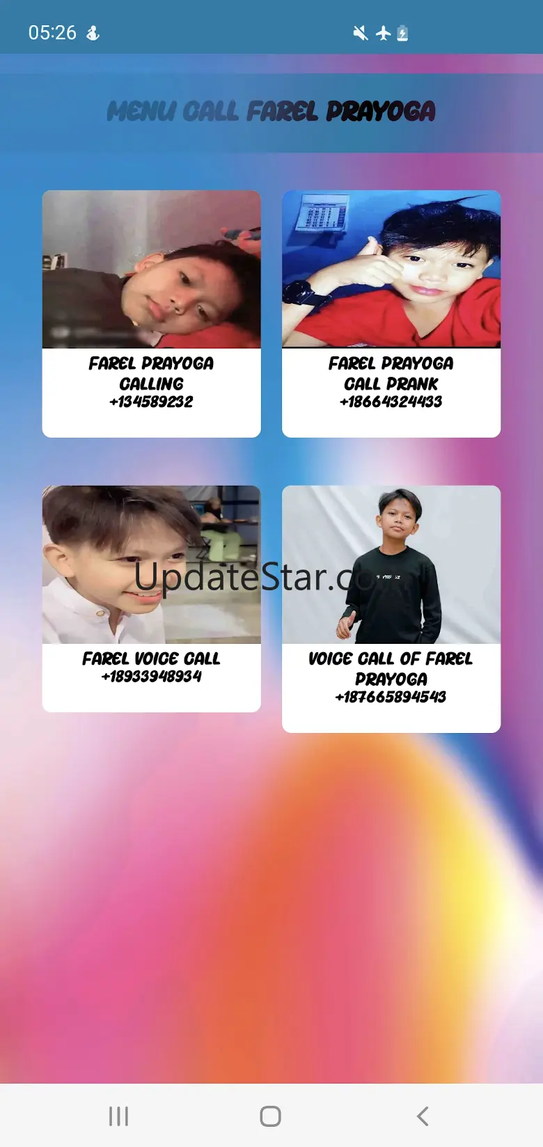 Fake call farel prayoga chat 6.0