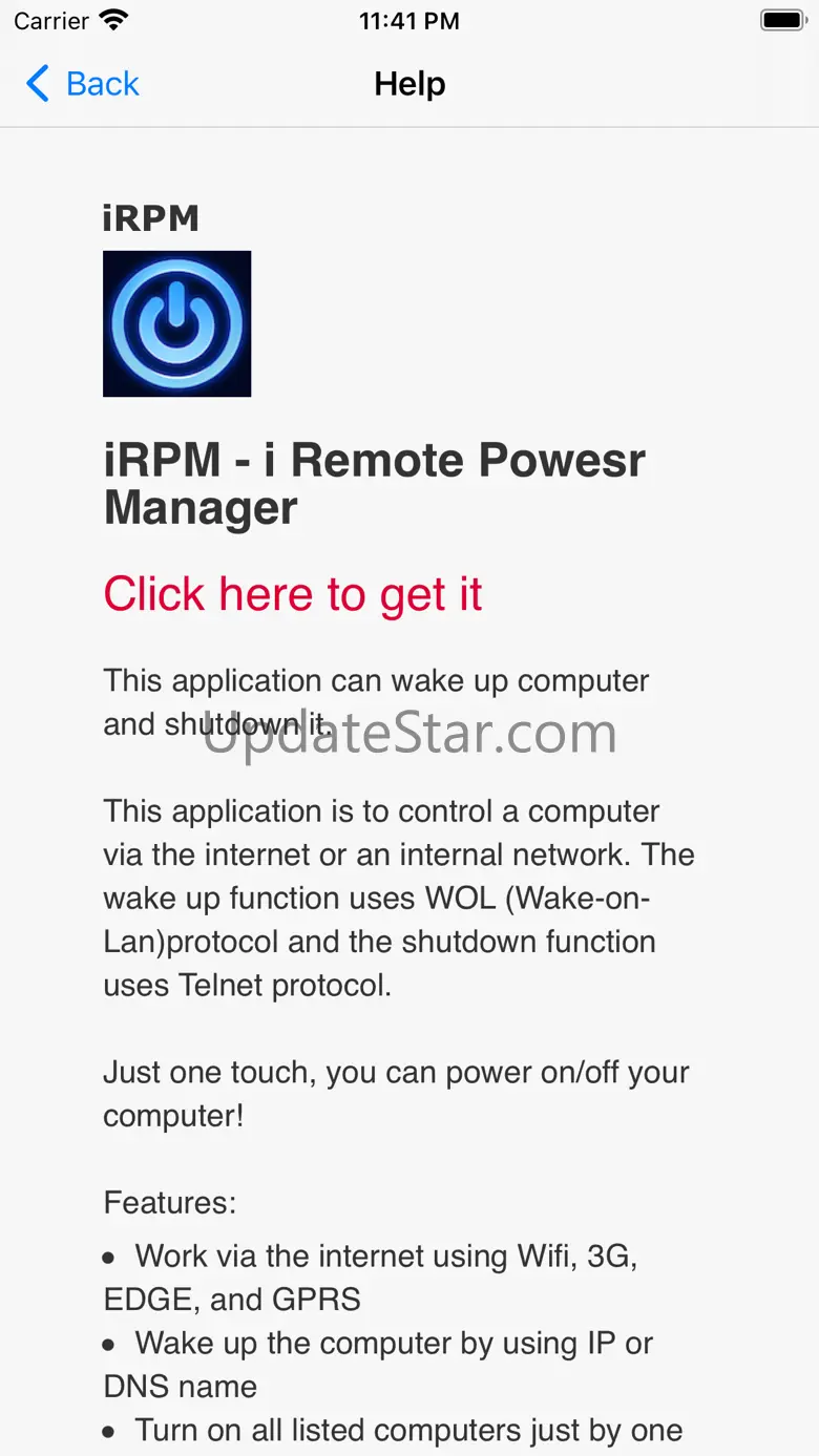 iRPM – i Remote Power Manager 3.1