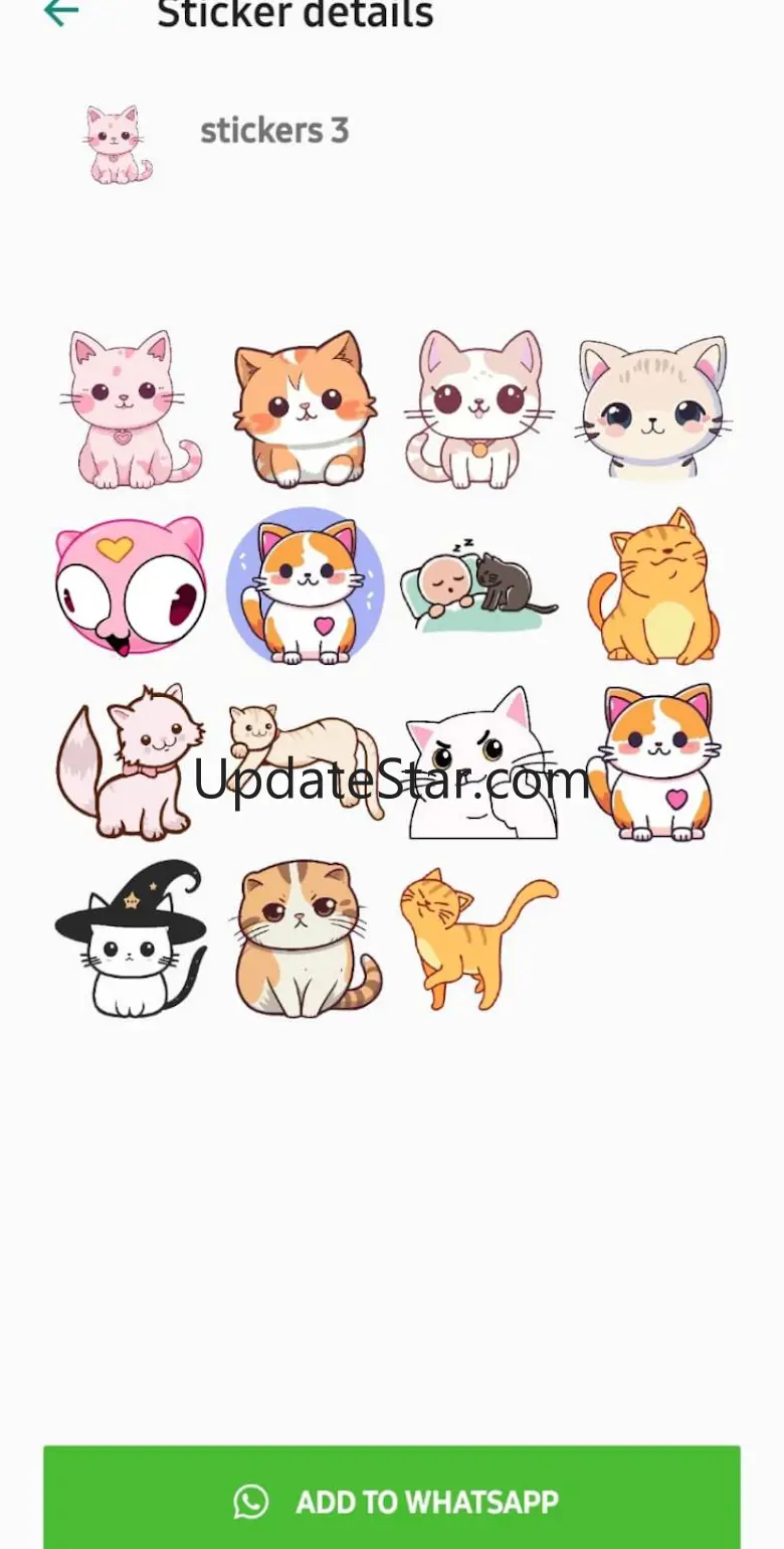 Cute Cat Stickers WASticker 10.0